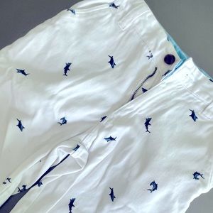 Boy’s nautical shark print shorts sz.10